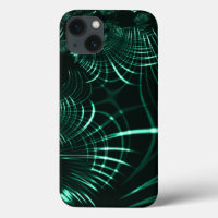 Pointed curves in mix of jungle green and neo mint
