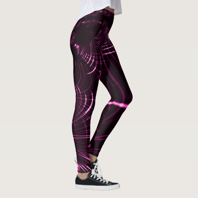 Pointed curves in pink colour and dark background leggings (Right)