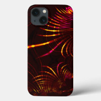 Pointed light brown curves from pink to fire colou