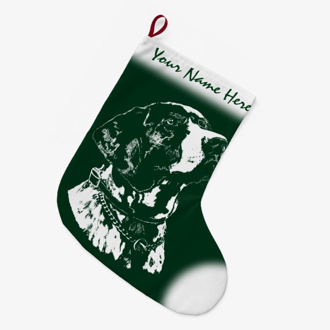 Pointer Dog Christmas Stocking Dog Lover Stockings (Front (Hanging))