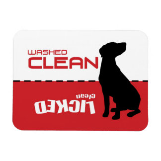 Pointer Dog, Dishwasher Magnet - Licked Clean