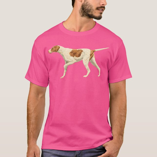 Pointer Dog Pointing English Pointer Bird Dog Love T-Shirt (Front)
