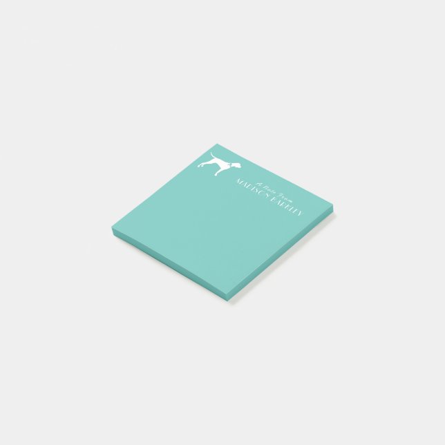 Pointer Dog Puppy English Setter Post-it Notes (Angled)