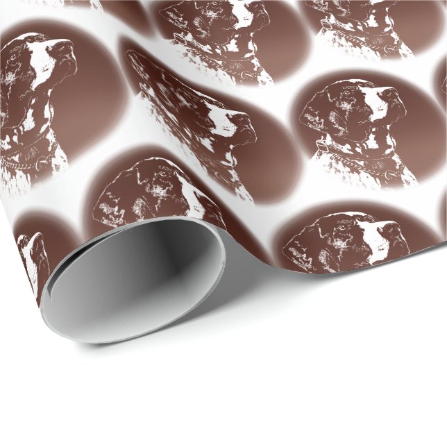 Pointer Dog Wrapping Paper Sporting Dog Gift Paper (Roll Corner)