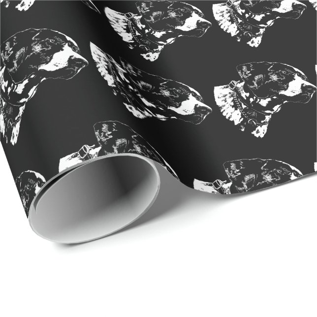Pointer Dog Wrapping Paper Sporting Dog Gift Paper (Roll Corner)