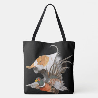 Pointer e fagiano tote bag