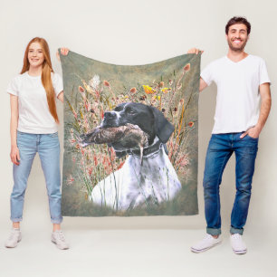 Pointer,  Hunting Woodcock     Fleece Blanket