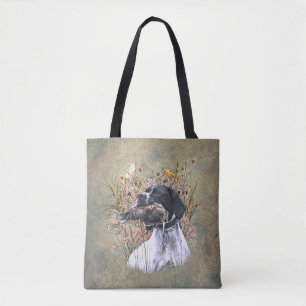 Pointer,  Hunting Woodcock    Tote Bag