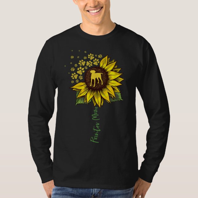 Pointer Mum Sunflower German Shorthaired Pointer G T-Shirt (Front)