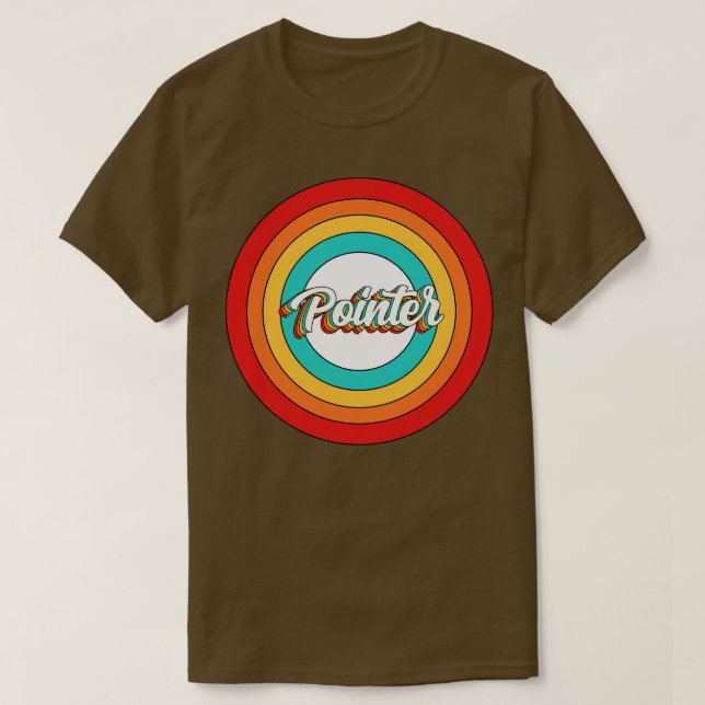 Pointer Name Shirt Vintage Pointer Circle (Design Front)