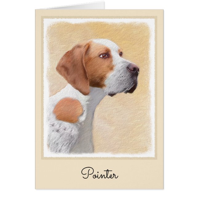 Pointer Painting - Cute Original Dog Art (Front)