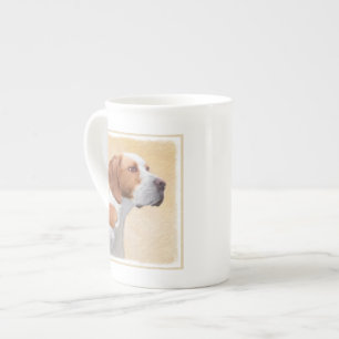 Pointer Painting - Cute Original Dog Art Bone China Mug