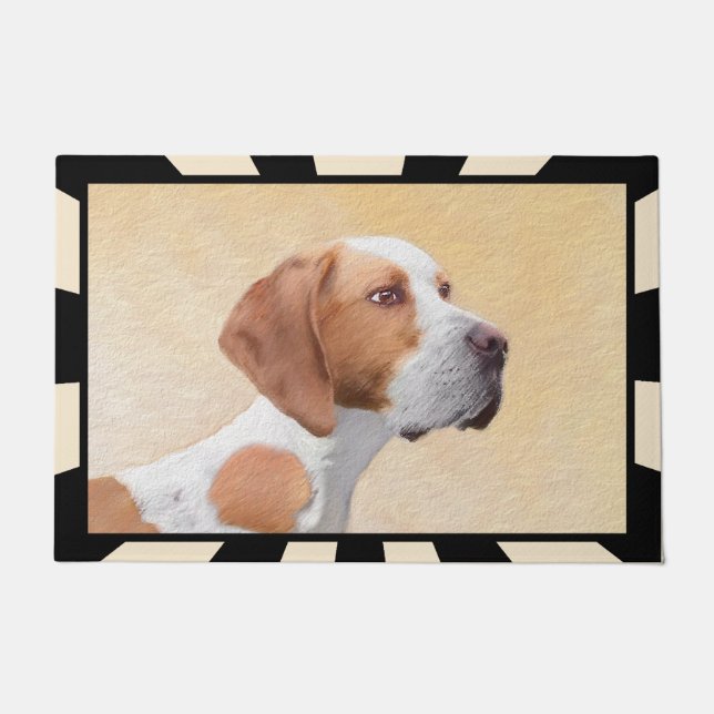 Pointer Painting - Cute Original Dog Art Doormat (Front)