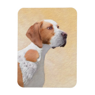 Pointer Painting - Cute Original Dog Art Magnet