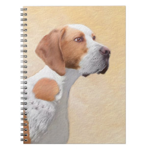 Pointer Painting - Cute Original Dog Art Notebook