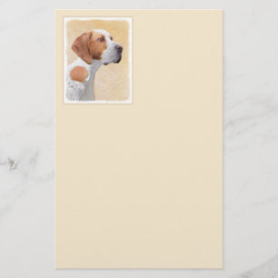Pointer Painting - Cute Original Dog Art Stationery