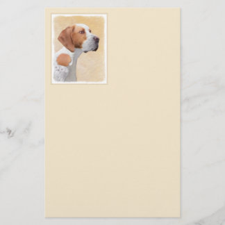 Pointer Painting - Cute Original Dog Art Stationery