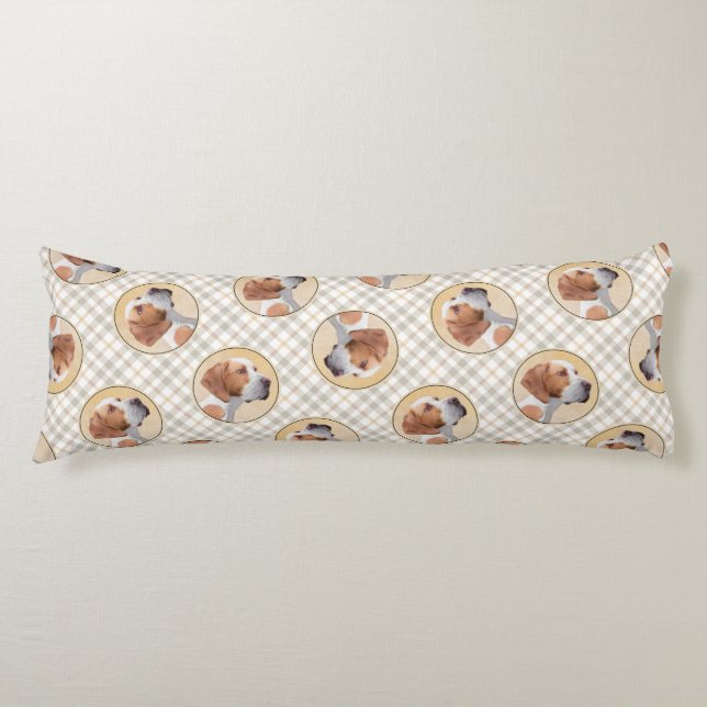 Pointer Painting English Cute Original Pet Dog Art Body Cushion (Front)