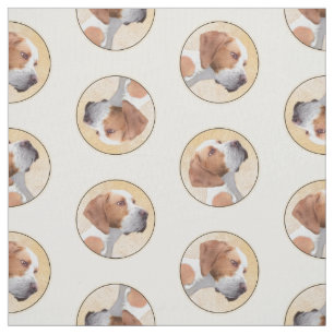 Pointer Painting English Cute Original Pet Dog Art Fabric