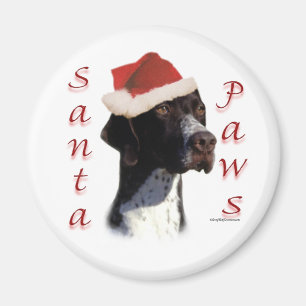 Pointer Santa Paws Magnet