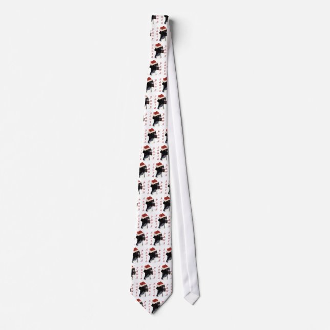 Pointer Santa Paws Tie (Front)