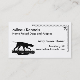 Pointer Silhouette Business Card