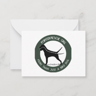 PointerRescue Org Flat Note Card