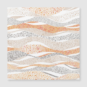 Pointillism Wavy Polka: Cute Doodle Textile