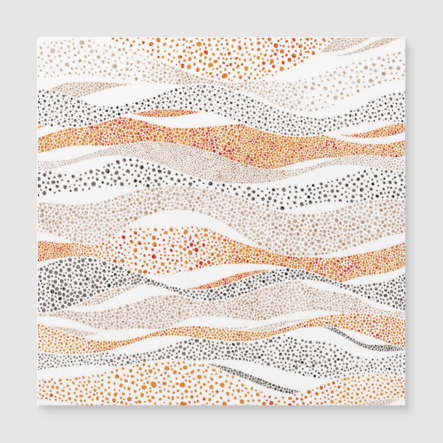 Pointillism Wavy Polka: Cute Doodle Textile (Front)