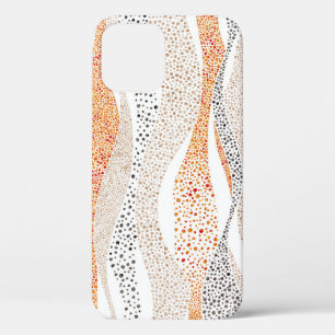 Pointillism Wavy Polka: Cute Doodle Textile iPhone 12 Case