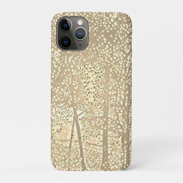 Pointillist trees  Case-Mate iPhone case (Back)
