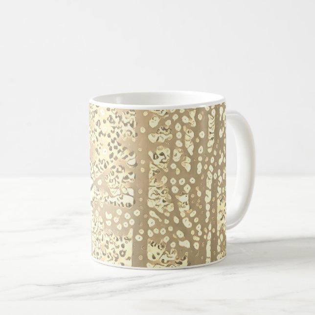 Pointillist trees coffee mug (Front Right)