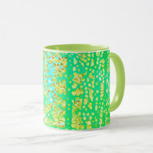 Pointillist trees mug