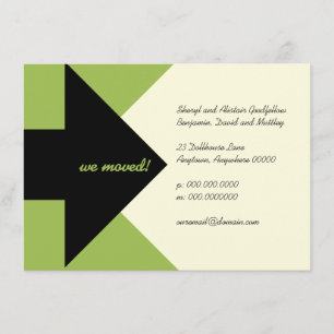 Pointing Arrow Moving Announcement and Invitation