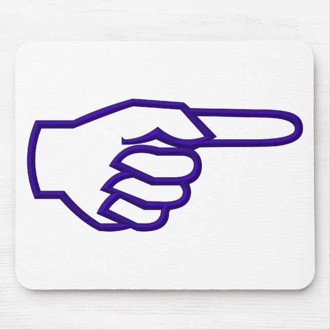 Pointing Finger Mouse Mat (Front)