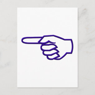 Pointing Finger Postcard