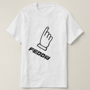 Pointing finger with the text feddw T-Shirt