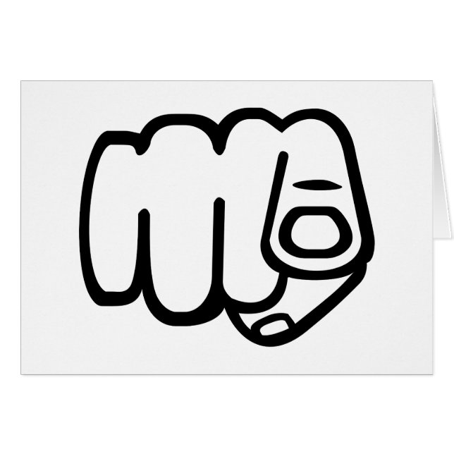 Pointing Finger - You (Front Horizontal)