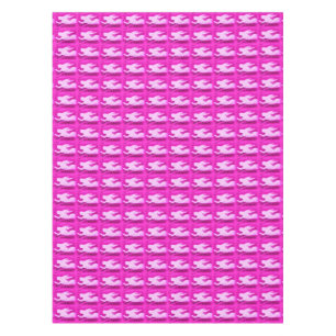 pointing pink mermaids tablecloth