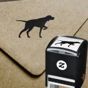 Pointing Pointer Dog Breed Silhouette Self-inking  Stamp