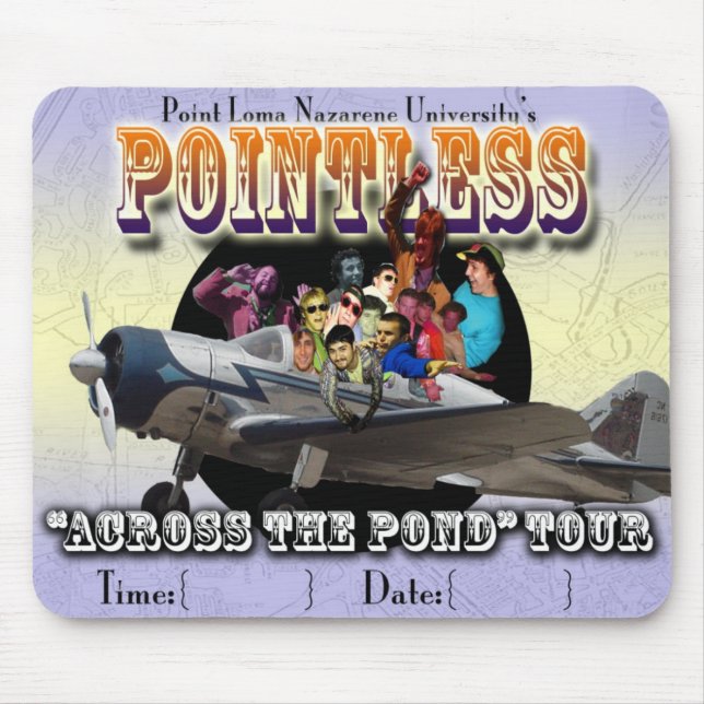 Pointless Europe Tour Mouse Mat (Front)