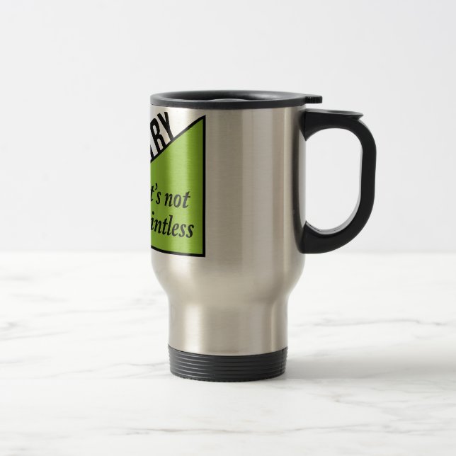 Pointless Geometry Travel Mug (Right)