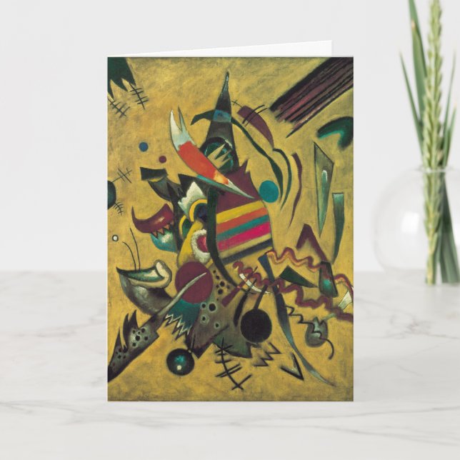 Points by Wassily Kandinsky, Vintage Expressionism Card (Front)