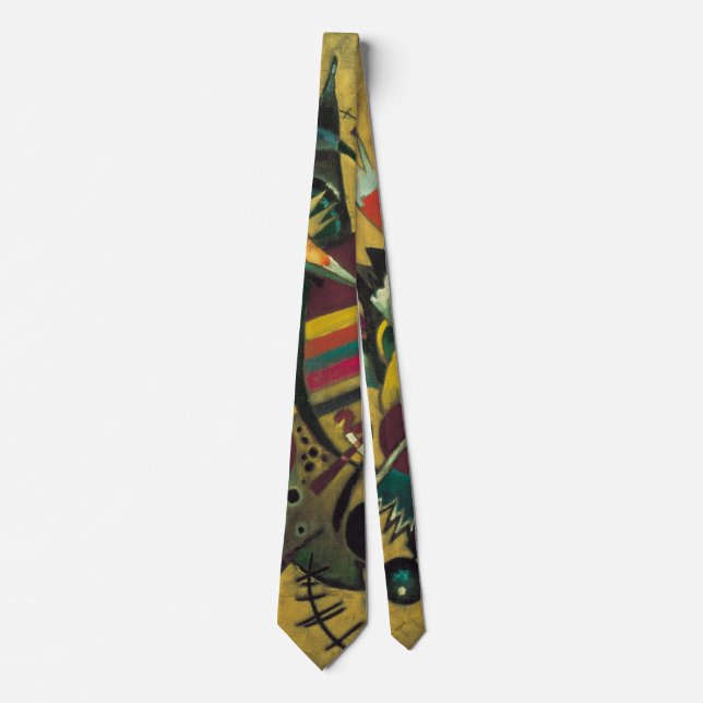 Points by Wassily Kandinsky, Vintage Expressionism Tie (Front)