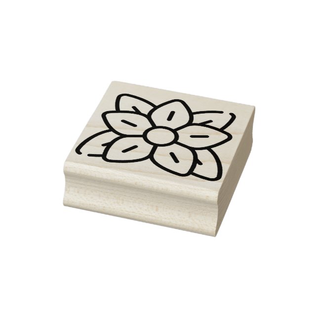 pointsettia rubber stamp (Stamp)