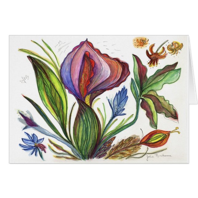 Pointy Flower Painting (Front Horizontal)