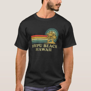 Poipu Beach Hawaii Family Vacation Vintage Palm Tr T-Shirt