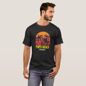 Poipu Beach Hawaii Kauai Hawaiian Sunset Palm Tree T-Shirt (Front Full)