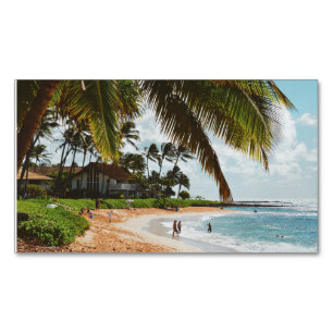 Poipu Beach - Island of Kauai - Hawaii  Magnetic Business Card