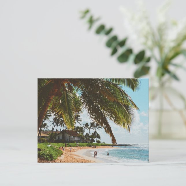 Poipu Beach - Island of Kauai - Hawaii  Postcard (Standing Front)